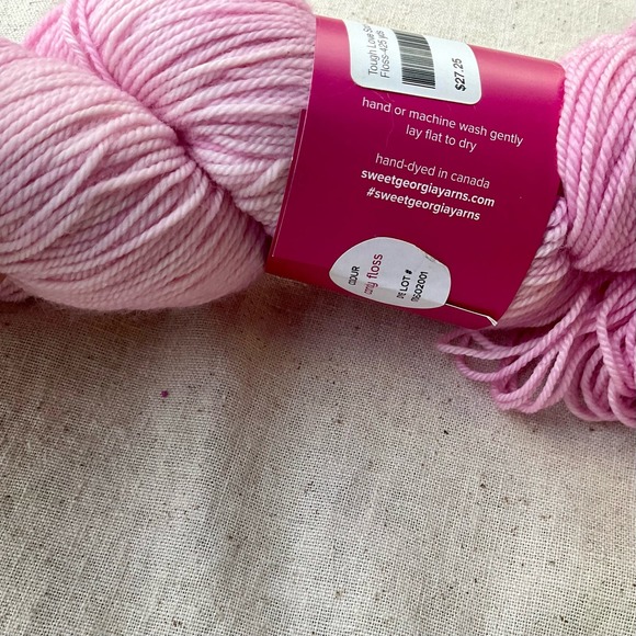 Sweet Georgia Tough Love Sock Wool/Nylon Yarn “Candyfloss” Pink *discontinued* - Picture 3 of 4